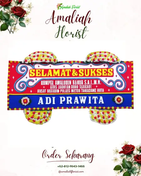 Papan Bunga Ucapan Selamat Bantengan